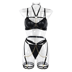 Ensemble de lingerie sexy pour femme avec collier chaîne, style luxe, pour dropshipping - Product Image 6