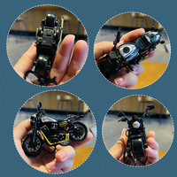 Mini-moto de course de simulation KC-09, modèle de jouet de dessin animé indien, vente en gros, nouveauté, porte-clés