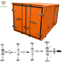 Kit de verrouillage de porte à came robuste pour remorque de camion, engrenage de verrouillage à came pour tube de 27 mm, ensemble de serrures de porte pour fourgonnette et camionnette, pièces de carrosserie