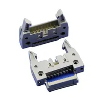 Idc conector de cabo de fita plana, conector de 2.54mm com 16 pinos para placa fêmea 2651 t812 série idc idt samtec h winpin