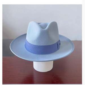 ND094 Sombrero Judío de Fieltro de Lana, Sombrero Fedora de Lana para Adulto, Gorras de Lana para Caballero, Sombrero Steampunk - Product Image 5