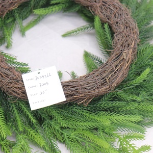 <span class=keywords><strong>Araucaria</strong></span> de 50cm de alta calidad, flores artificiales preservadas, coronas navideñas decorativas de China, venta al por mayor, Navidad decorativa - Product Image 5