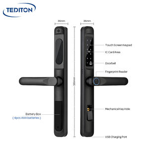 Tediton Ttlock Nouvelle Arrivée Serrure de Porte Intelligente <span class=keywords><strong>Smartkey</strong></span> Poignée de Porte Électronique Étanche Serrure de Porte Extérieure - Product Image 6