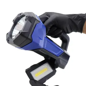 Mạnh mẽ Led đèn pin COB bên làm việc đèn Type-C có thể sạc lại LED Spotlight Cắm Trại Di động tìm kiếm ánh pin có thể sạc lại