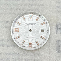 Cadran de montre lumineux vert de 33.8mm, pour mouvement automatique NH35, pièce modifiée