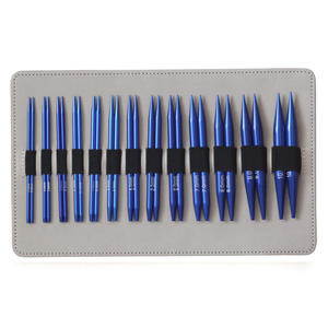 <span class=keywords><strong>Agujas</strong></span> <span class=keywords><strong>de</strong></span> tejer <span class=keywords><strong>circulares</strong></span> <span class=keywords><strong>de</strong></span> aluminio anodizado <span class=keywords><strong>intercambiables</strong></span> azules-Juego <span class=keywords><strong>de</strong></span> 13 piezas <span class=keywords><strong>de</strong></span> 10cm, venta al por mayor - Product Image 3