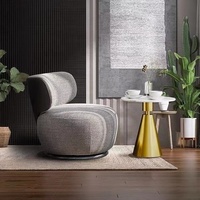 Nuevo Sofá Individual de Lino de Alta Gama Estilo Chino para Sala de Estar o Dormitorio, Venta al Por Mayor, Nuevo Diseño