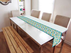 Camino de Mesa Estampado Simple 100% Algodón, Tela Premium Impermeable y Duradera, Decoración de Mesa para el Hogar, Cenas, Fiestas y Eventos - Product Image 6