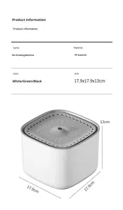 Distributeur automatique intelligent silencieux pour animaux de compagnie 3 en 1 avec système d'abreuvement électrique 500g - Product Image 6