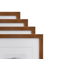 Massivholz-Bilderrahmen 8x10 11x14 Tischaufsteller Wandmontage Fotorahmen mit HD-Glas für Heim- und Bürodekoration