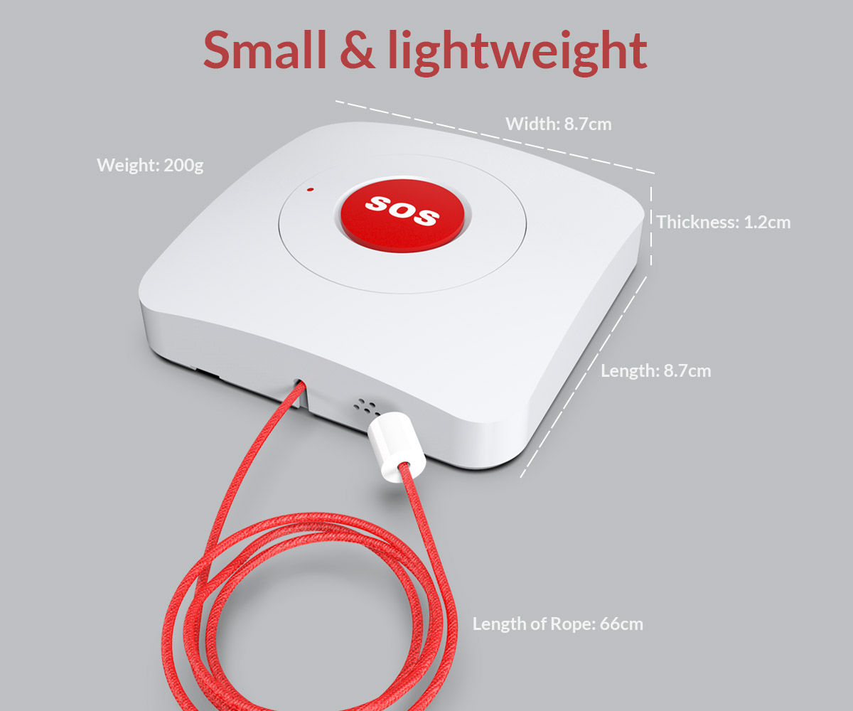 SOS Emergency Call Button For Seniors - One-Touch Alert System For Elderly Care