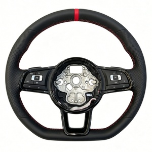 Volante Deportivo de Cuero Negro para VW Golf Polo Passat MK4 MK5 MK6 MK7 Jetta - Product Image 3