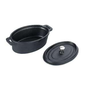Mini <span class=keywords><strong>cocotte</strong></span> <span class=keywords><strong>en</strong></span> <span class=keywords><strong>fonte</strong></span> ronde avec couvercle pour soupes, macaronis, fromages, légumes et accompagnements - Product Image 2