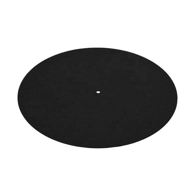 Leather Record Player Turntable Mat to Help Reduce Noise LP Vinyl Turntable Soft Slip Mat