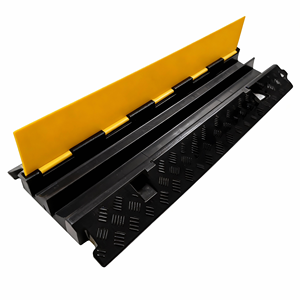 रबर केबल ट्रेंच स्पीड बम्प ग्राउंड वायर प्रोटेक्शन चैनल एंटी-क्रश केबल कवर प्लेट रोड केबल कवर ट्रेंच बोर्ड ब्रिज - Product Image 2