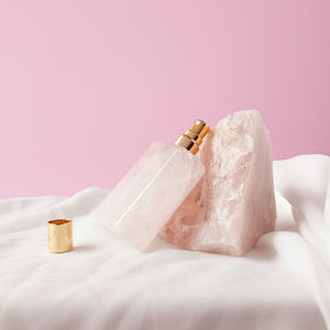 Pierres Précieuses Naturelles Unique Cristal Rose Vide Rechargeable Belle Bouteille de Parfum - Product Image 4