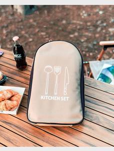 Outdoor <b>Camping</b> Cookware Container Cooking Utensil Organizer <b>Kitchen</b> Ware Storage Portable Travel BBQ Tableware - Product Image 4