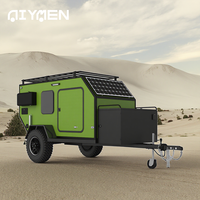 Caravane européenne de luxe légère en aluminium et fibre de verre, petite remorque de camp moderne, camping-car pour camping-car extérieur australien tout-terrain