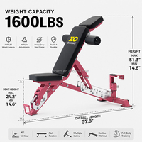 Bancs de musculation pliables Zoshine à trois positions réglables, multifonctionnels pour salle de sport commerciale, pour curls, sûrs, robustes et stables