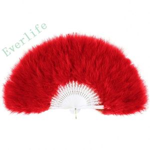 <b>Personalised</b> Elegant <b>Fan</b> Hand Stage Performance Feather Multi-Color Custom Folding Hand <b>Fan</b> - Product Image 5