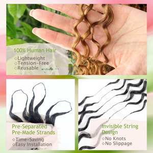 <span class=keywords><strong>Cheveux</strong></span> humains en vrac ondulés pour tresses au crochet, doux, naturels, faciles à installer, de haute qualité - Product Image 6