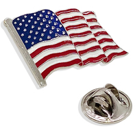 Épingles de revers en émail dur imitation antique avec design de drapeau national personnalisé, badges souvenirs en émail souple, vente en gros OEM imprimée