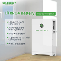 Batterie GSL Energy 48V Lifepo4 14.34kWh/16.38kWh 280Ah/320Ah 51.2V UL9540 UL1973 Port de communication CAN IP65 Batterie d'usine
