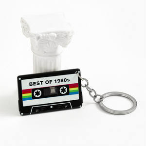 Porte-clés en caoutchouc acrylique personnalisable Taylor Music Tape, cadeau pour <span class=keywords><strong>audiophile</strong></span>, porte-clés de voiture et pendentif de sac tendance - Product Image 4