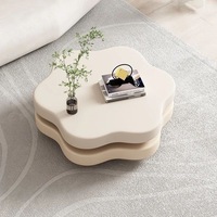 Table basse rotative avancée de nuage flottant de concepteur moderne pour la petite maison et l'appartement Style minimaliste
