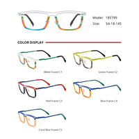 Monture de lunettes Borregls en acétate et titane pour femmes, lunettes carrées vintage de haute qualité, lunettes optiques rétro pour hommes 185799