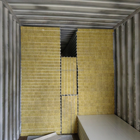 Panneau sandwich en matériau de construction pour maison préfabriquée Panneau sandwich en laine de roche vendu à bas prix Panneau sandwich mural en tôle d'acier