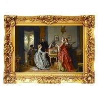 Cadre de peinture à l'huile en résine