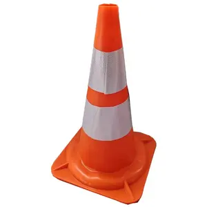 HONGQIAO 47cm Height PVC Traffic Cone Light Traffic Control Warning Cone 0.9kg Road Safety Cones Conos De Seguridad