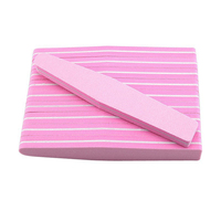 OEM mini lime à ongles jetable double face droite lime à ongles en émeri pour salon de manucure impression personnalisée