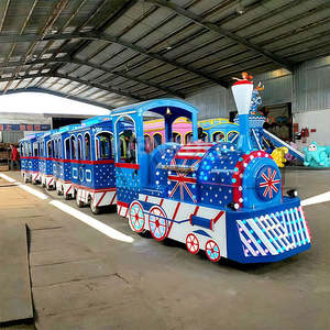 Recién llegado, <span class=keywords><strong>tren</strong></span> turístico eléctrico, tranvía FEC de 16 plazas, parque infantil, tema navideño, música, efecto de humo para uso escolar en parques - Product Image 5