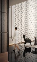 Panneau acoustique 3D en feutre PET écologique, approuvé BSCI, ISO, pour la maison, le bureau, l'école, décoration murale