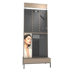 Expositor Moderno Portátil de Madera y Hierro Ligero para Estantes de Supermercado y Objetos Decorativos - Product Image 2