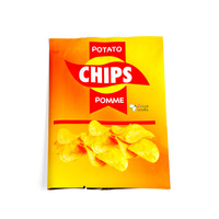 Emballage alimentaire avec logo personnalisé Sac en plastique hermétique en forme d'oreiller Sacs Sachet d'emballage en aluminium pour croustilles de pomme de terre