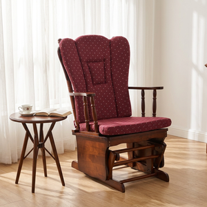 Fauteuil à bascule ergonomique en bois de luxe contemporain avec ottoman, design modulaire moderne et écologique pour la maison et le bureau - Product Image 1