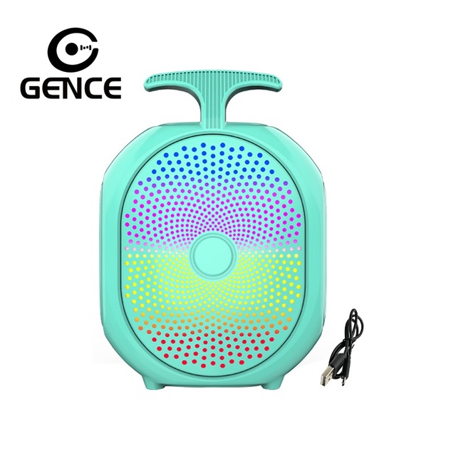 GENCE SinG-e ZQS1331 Cross-Border Macaron Mini for 5.0 5W RGB Plastic Portable Outdoor Heavy Bass Desktop Speaker