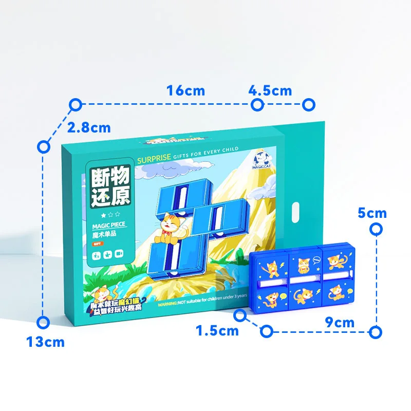 Emballage de boîte de couleur de restauration d'objet cassé