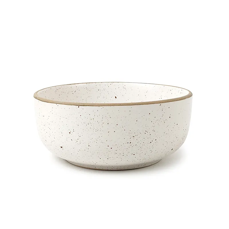 16pcs New Design Ceramic Stoneware Matte Raw Edge Speckled Dinner Set with Prices