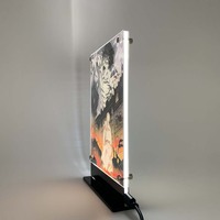 Lumière LED Peinture Attaque sur Titan Anime Veilleuse pour Adolescent Chambre à coucher Décoration Veilleuse Lampes de Bureau Led Rétro-Éclairé Poster
