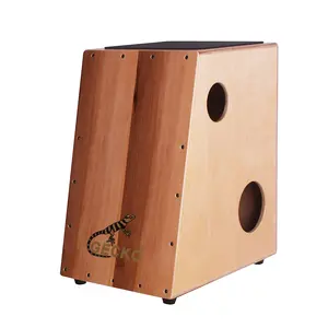 Gekko Trapeziumvormige Drum Onregelmatige Drum Stalen String Hand Cajon Box Drum Voor Reis Oem Snare String