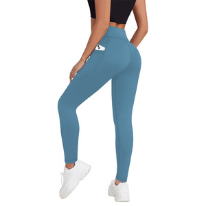 Leggings de <span class=keywords><strong>yoga</strong></span> taille haute pour femmes avec poches, toucher doux et onctueux, collants de sport pour la gym, le fitness, la course à pied et les activités sportives - Product Image 5