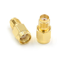 Adaptador SMA FOXECO, Cables RF, Conector Eléctrico Macho-Hembra en Ángulo, Hecho en China