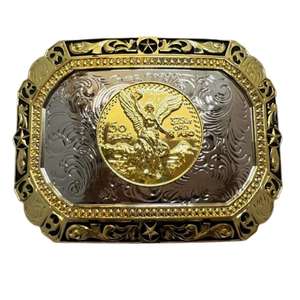 Hebilla de Cinturón Vaquero Occidental de Diseño de Fábrica a Buen Precio, Hebilla de Metal Grabada Personalizada para Hombre - Product Image 3