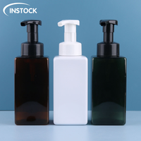 Botol Plastik PET 500ml Hijau Tua dengan Pompa Tekan untuk Kemasan Kosmetik, Dispenser Sabun Cuci Tangan, Botol Cairan Alkohol Busa