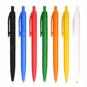 Stylos à bille en plastique personnalisés avec logo d'entreprise, design flexible, encre noire/bleue, pour la promotion au bureau et à l'école - Product Image 2