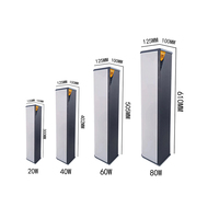 Haut-parleur colonne en aluminium étanche IP66 20W 30W 40W, montage mural, pour diffusion intérieure et extérieure, idéal pour mosquées et centres commerciaux
